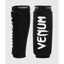 Venum Kontact footless shin guards black / white