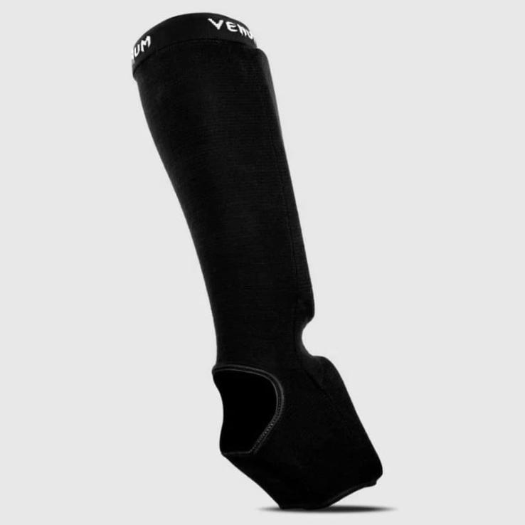 Venum Kontact Black/White Shin Guards - Kids