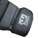 MMA Buddha Sparring gloves matte black leather 7oz