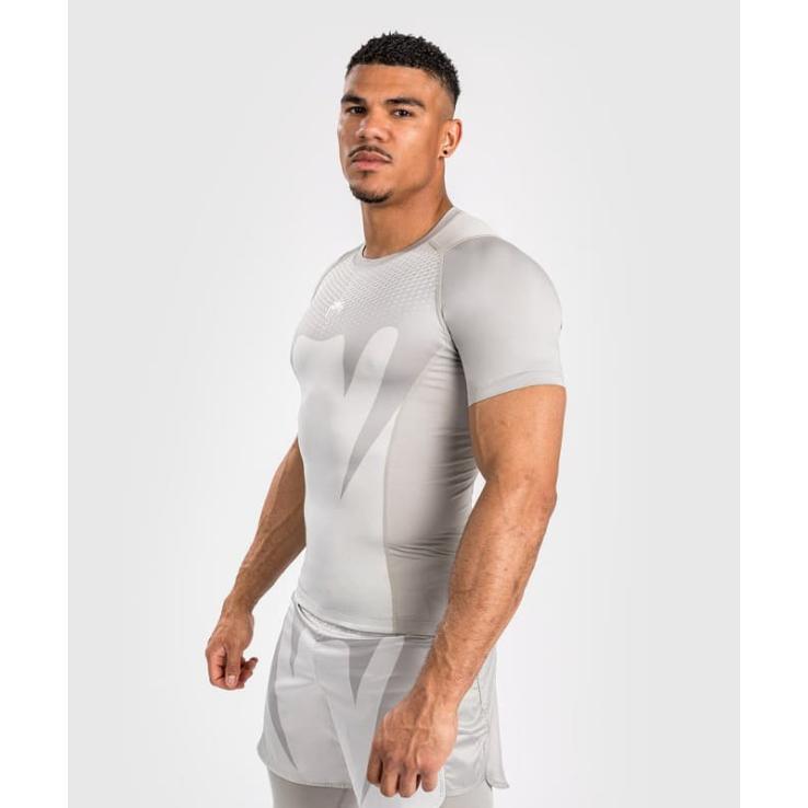 Venum Attack Short Sleeve Rashguard - Sand