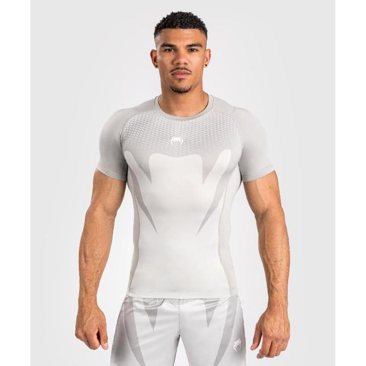 Venum Attack Short Sleeve Rashguard - Sand