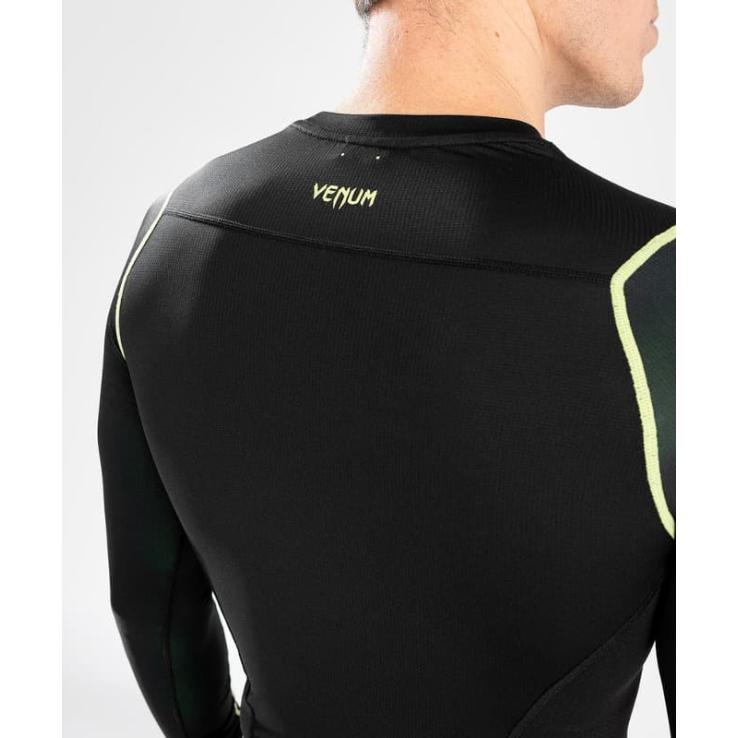 Venum Fusion 2.0 long sleeve rashguard black / yellow