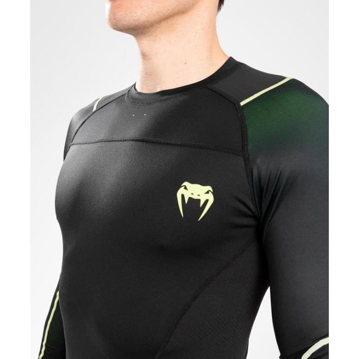 Venum Fusion 2.0 long sleeve rashguard black / yellow