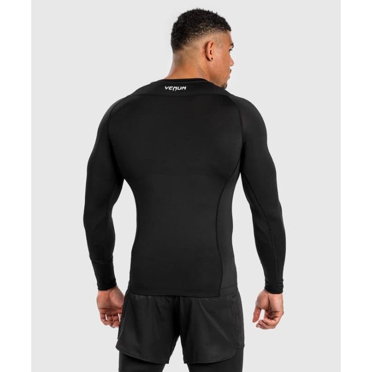 Venum Attack long sleeve rashguard - black gray