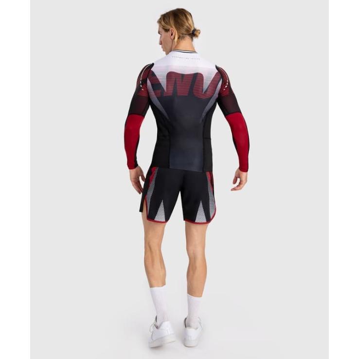 Venum Adrenaline long sleeve rashguard - black red