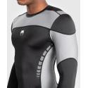 Venum Tempest long sleeve rashguard - black gray